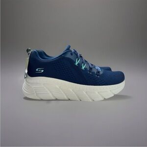 NWT Skechers Bobs Sport B Flex Hi Casual Wedge Sneakers Size 7 navy